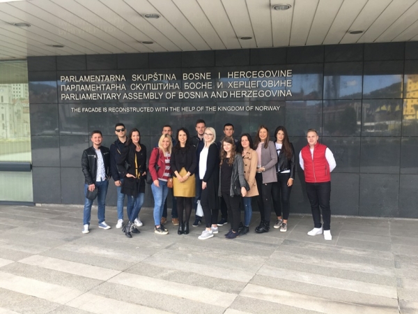 Studenti Pravnog fakulteta Univerziteta u Travniku posjetili Parlamentarnu skupštinu BiH